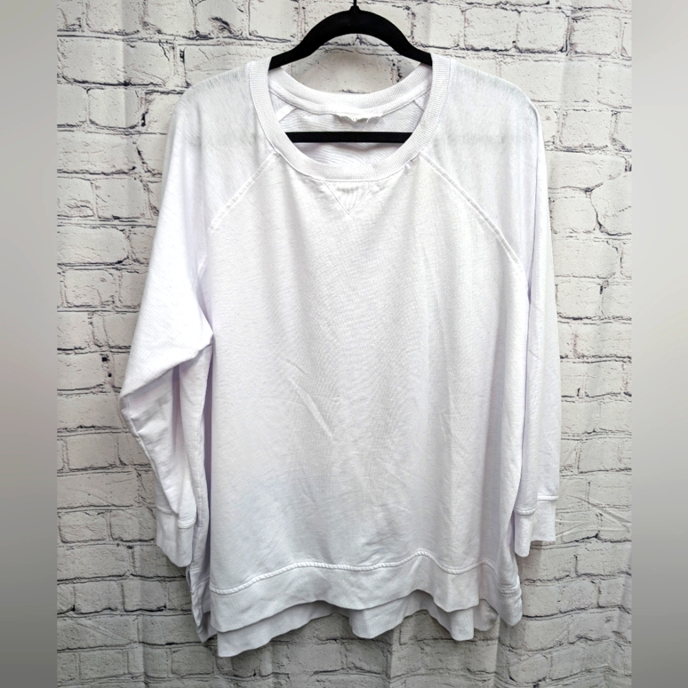 Women's White Long Sleeve Top